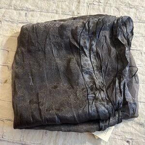 ECHO THE WRAP STYLE 387778 CHARCOAL METALLIC SCARF SHEER RAYON & NYLON NORDSTROM